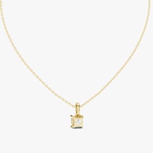 Diseño único, colgante clásico de diamante solitario con cadena, joyería para uso diario disponible a precio de mayoreo. - Product Image 1