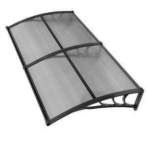 Tettoia per Porta d'Ingresso Esterna 38 X 78 Pollici con Staffa in ABS per Protezione da Pioggia, Neve e Sole, con Funzioni di Drenaggio - Product Image 1
