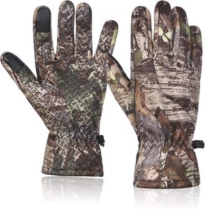 Gants de chasse camouflage, écran tactile, chauds, avec doublure polaire, antidérapants, légers, pour la chasse en plein air - Product Image 1
