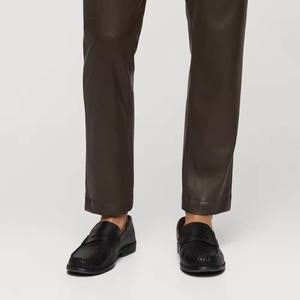 Hot Sale Leather Pants With Customization Logo and Printing OEM Good Quality Breathable Cowhide Leather Pants - Product Image 6