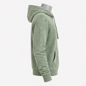 Sudadera con capucha para mujer con efecto lavado ácido, hecha con material suave y un atractivo efecto lavado para atuendos casuales y colecciones de moda. - Product Image 2