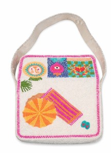 Beach vibes beadwork bag close-up handbag detail Perfect for Evening Wedding and Casual Use Available For Sale - Product Image 6