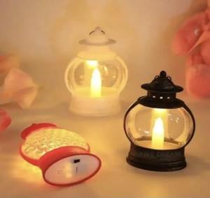 Mini lanterne à LED rechargeable, lampe de nuit sans flamme, fonctionnant sur piles, lumière décorative portable pour la maison, Pâques - Product Image 1