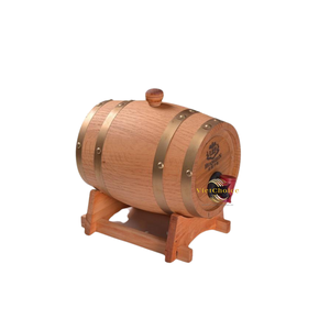 Baril à vin en bois de haute qualité VietChoice, design vintage, écologique, pour servir du vin - Product Image 3