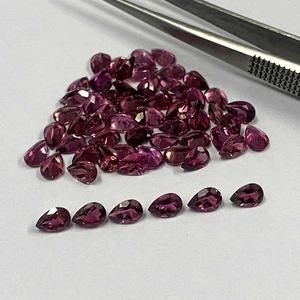Pierres précieuses semi-précieuses en vrac calibrées de qualité AAA du fabricant indien 6mm 8mm en forme de poire en tourmaline rose naturelle - Product Image 3
