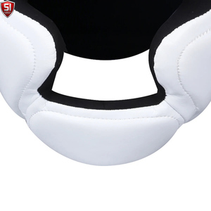 Protector de Cabeza para Boxeo, Cuero PU, Negro y Dorado, Protector Ligero para Sparring, Unisex para Adultos, Visera Única, Casco Deportivo Transpirable - Product Image 5