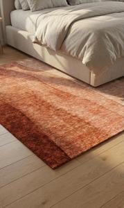 Elegante Alfombra de Lana Tejida a Mano en Color Marfil Terracota, Antideslizante, con Base de Silicona y Algodón, Diseño Abstracto Moderno para Dormitorio u Oficina - Product Image 4