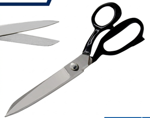 Brand New Black Coated Stainless Steel Sharp Tailor <b>Scissors</b> Clothing <b>Scissor</b> Dressmaking Shears Superior Quality Tools - Product Image 3