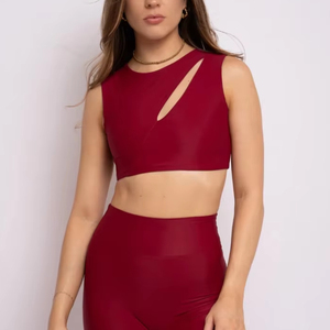 Top Selling 2026 High Neck Women Polo <b>Dance</b> Outfit High Waist Bottoms Breathable Stretch Summer Training Wear OEM Service - Product Image 1