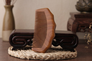 Wholesale Custom Logo Natural Green Sandalwood <b>Wood</b> Hair <b>Combs</b> Natural Crafts - Product Image 3