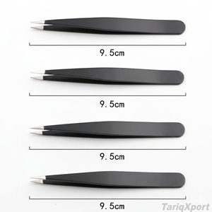 Professional Stainless Steel Curved Lightweight Eyebrow Tweezers Pointed Eyelash Multiple Colors <b>Precision</b> Sewing Eco-Friendly - Product Image 5