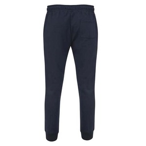 Survêtement bleu marine pour homme, sweat-shirt à col rond avec pantalon à cordon de serrage, couleur unie, coupe décontractée, 100% coton, vêtements d'automne - Product Image 5