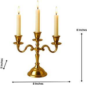 Candelabro de Metal Duradero Hecho a Mano de Primera Calidad de Unicorn Handicrafts, Candelabro Decorativo Vintage para Bodas, Hogar, Hotel, Restaurante - Product Image 3