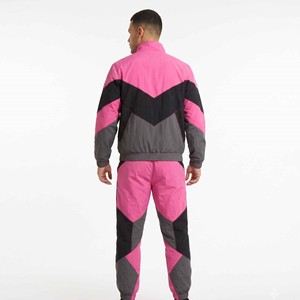 Unisex Custom Hot Sales Custom Button-up Men's Zip-up Polyester Nylon <b>Jacket</b> and Shorts Windbreaker Set - Product Image 6