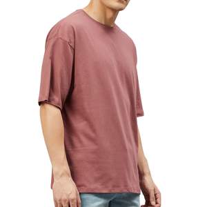 Camiseta Moderna para Hombre, de Color Sólido, Algodón Transpirable, Ecológica, Manga Corta, Cuello Redondo, Estilo Casual Urbano, Impresión de Logotipo Personalizado - Product Image 3