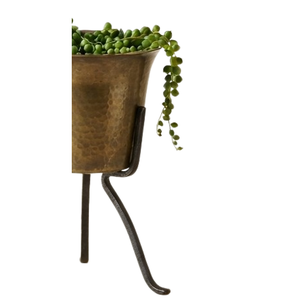 Support de plante en métal doré, style tendance, sur mesure, pour décoration extérieure - Product Image 3