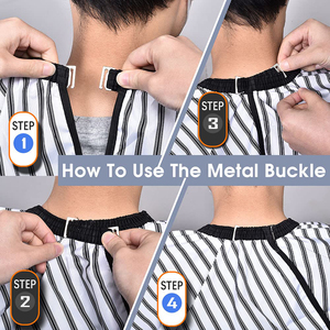 Cape de Barbier Professionnelle Imperméable en Tissu de Haute Qualité Vente en Gros Nouvelle Arrivée 2026 Impression Personnalisée - Product Image 5