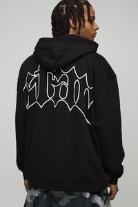 Sudadera con Capucha Personalizada de Alta Calidad, 370 g/m², Corte Regular, Logotipo Personalizado, Lisa, Unisex, Negra, Gruesa, para Hombre, Invierno, Teñida - Product Image 2