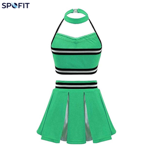 Uniforme de cheerleading pour adultes OEM, anti-transpiration, respirant, 100% polyester, imprimé par transfert thermique, costume personnalisé - Product Image 2
