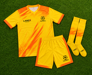 Ensemble d'uniformes de football personnalisés pour hommes et garçons, vêtements de sport professionnels pour équipe, maillot à manches courtes respirant, short, ensemble - Product Image 6