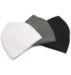 Chapeau Kufi Musulman pour Hommes, Vente Directe Usine, Doux, Respirant, Chapeau de Prière, Fourniture en Gros, Écologique - Product Image 1