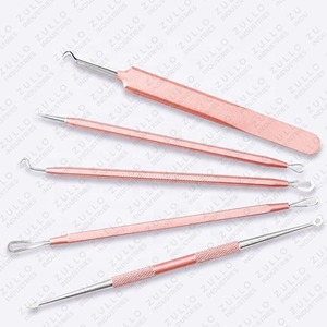 Kit de Herramientas para el Acné Facial de Acero Inoxidable Color Oro Rosa de Alta Calidad, 6 Piezas, Extractor de Puntos Negros, Limpiador de Poros, Diseño Personalizado - Product Image 6