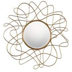 Espejo de Pared Metálico Moderno y Contemporáneo con Patrón Circular Multicolor, Hecho a Mano, Grosor Personalizado, Elegante para Bodas - Product Image 5