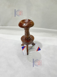 Quemador de incienso con forma de cono perforado, madera de mango, diseño único e innovador, aromaterapia - Product Image 3