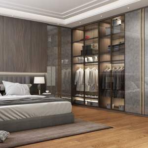 Armoire Modulaire Grande Capacité en Bois Personnalisée JY Project pour Villa, Prête à Assembler, Style Européen, Gain de Place - Product Image 4