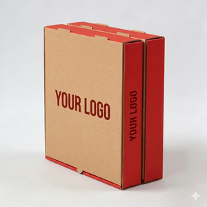 Cajas de Pizza Corrugadas Personalizadas para Llevar, Empaque de Papel Kraft de Grado Alimenticio, Cajas de Entrega Apilables y Duraderas, Paquete al por Mayor para Exportación - Product Image 4