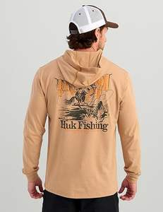 T-shirt à capuche pour homme, léger et performant, idéal pour la pêche, avec protection solaire - Product Image 2