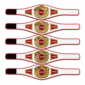 Cinturones de boxeo de campeonato Placas de metal Correa de cuero Cinturón de campeonato de boxeo internacional tamaño adulto Por Elegant Sports - Product Image 1