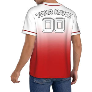 Camisetas de Béisbol Profesionales al por Mayor, Modernas, Personalizables, de Nuevo Estilo, para Entrenamiento, 100% Algodón Orgánico de Secado Rápido - Product Image 5