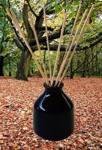 Ceramic <b>Reed</b> <b>Diffuser</b> Pot Decorative Fragrance Oil Holder for Home Office - Product Image 6