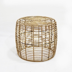 Table de camping pliante Comehome en rotin, design minimaliste, pour usage en villa - Product Image 1