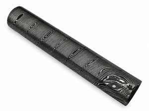 Barre ronde en acier Damas sur mesure, faite à la main, de 6 et 12 pouces de long, avec un diamètre d'environ 25,5 mm. - Product Image 5