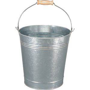 Modern Design <b>Small</b> Galvanized Metal Bucket With Handle Vintage Farmhouse Iron Pail For Home Decor Garden <b>Planter</b> In Best Price - Product Image 4