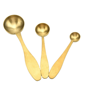 Ensemble de cuillères à mesurer en acier inoxydable, 4 pièces, outils de cuisine résistants à la chaleur, lavage à la main uniquement, cuillère à mesurer durable - Product Image 3