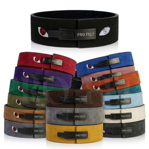 Plain <b>Blank</b> Custom Leather Lever Buckle <b>Weight</b> Lifting Belt Custom Embroidered Powerlifting Fitness Training Support Belt Gym - Product Image 1