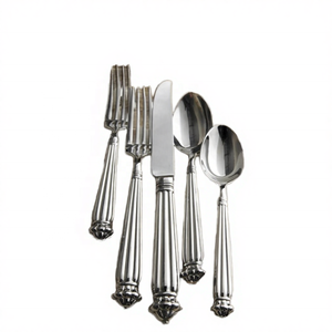 GOOD DESIGN Nordic Style Mirror Polish <b>Flatware</b> Sets High Quality 18/10 Stainless Steel Wedding GDF1088 in Stock - Product Image 4