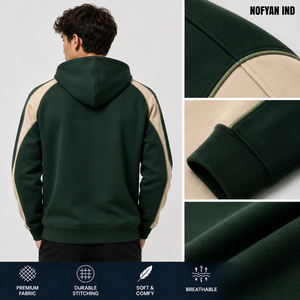 Sweat à capuche en molleton français personnalisé 100% coton, coupe classique, pull-over, fabricant OEM ODM, étiquette privée - Product Image 2