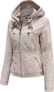 Veste matelassée d'hiver en similicuir pour homme, grande taille, col montant, style motard, manches longues, prix bas - Product Image 2