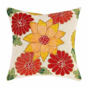 Fundas de Cojín Modernas con Diseño Floral Cuadrado y Cuentas de Vidrio para Sofá, Cama, Decoración del Hogar, Gran Venta - Product Image 3