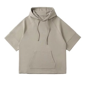 Sudadera con capucha extragrande para hombre, manga raglán, color liso, bolsillo frontal, 100% algodón French Terry, lavado vintage, efecto acid stone disponible - Product Image 6