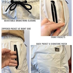 Men's Mid Waist <b>Knee</b> Length Waterproof Breathable Eco-Friendly Canvas Shorts with Quick Dry Feature - Product Image 6