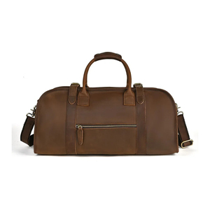Men Breathable Stand Collar Cowhide <b>Leather</b> <b>Duffle</b> <b>bags</b> New Arrival Men's Casual Zipper Style Cowhide <b>Leather</b> <b>Duffle</b> <b>bags</b> - Product Image 3