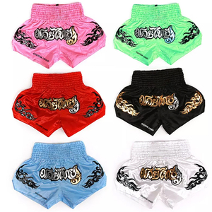 Vêtements de boxe et d'arts martiaux imprimés par sublimation OEM ODM, 100% polyester, confortables, best-sellers, nouveaux produits, shorts de Muay Thai - Product Image 1