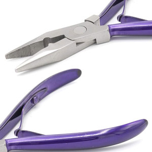 Premium Purple Hair <b>Extension</b> & <b>Beading</b> Tool Set With Professional Closing Pliers For Seamless Application - Product Image 2