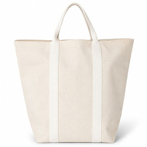 Bohemian <b>Canvas</b> <b>Tote</b> Bag Solid Color Printing Water Proof Reusable Shopping Bag Polyester Lining All Seasons Use - Product Image 1