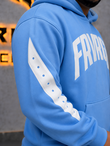 เสื้อฮู้ดสีน้ำเงินสำหรับผู้ชาย Rexfit Sports แขนยาว พิมพ์ลายตัวอักษร สไตล์สตรีทแวร์ มีกระเป๋าข้าง ปิดด้วยเชือกผูก เหมาะสำหรับชุดวอร์ม - Product Image 2